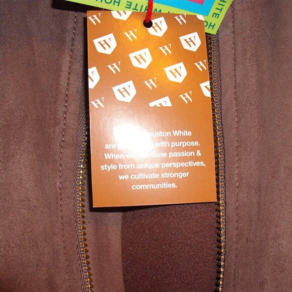 White Houston XXS Brown Jumpsuit woman's New with tags - Picture 6 of 8